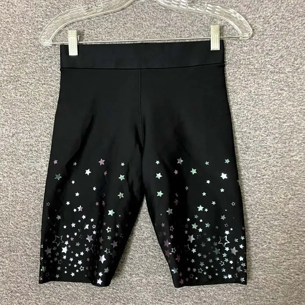 Ultra Cor Women's Size Large High Waisted Compression Knockout Star Bike Shorts